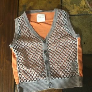 Orange and grey vest